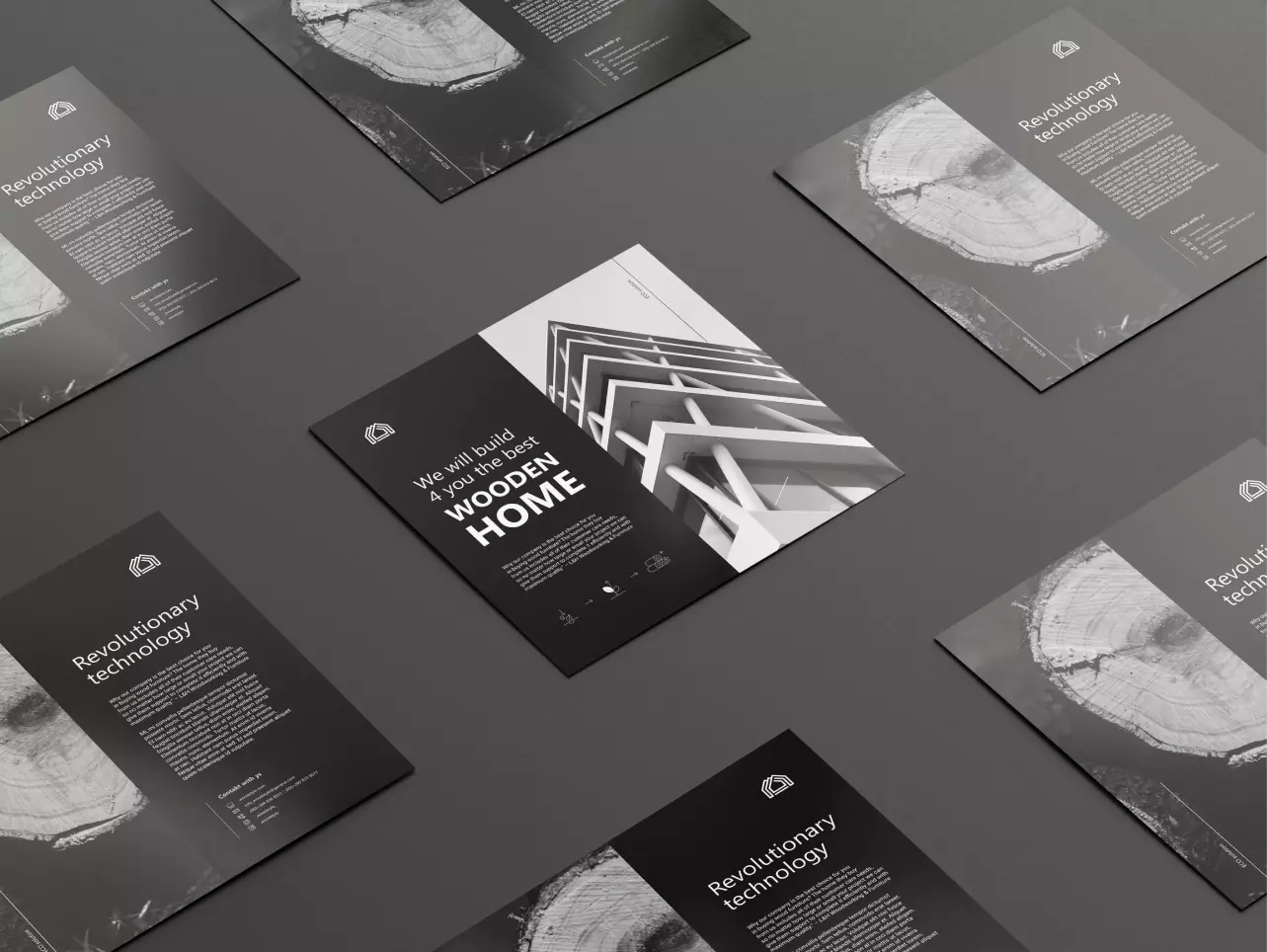 Square brochures