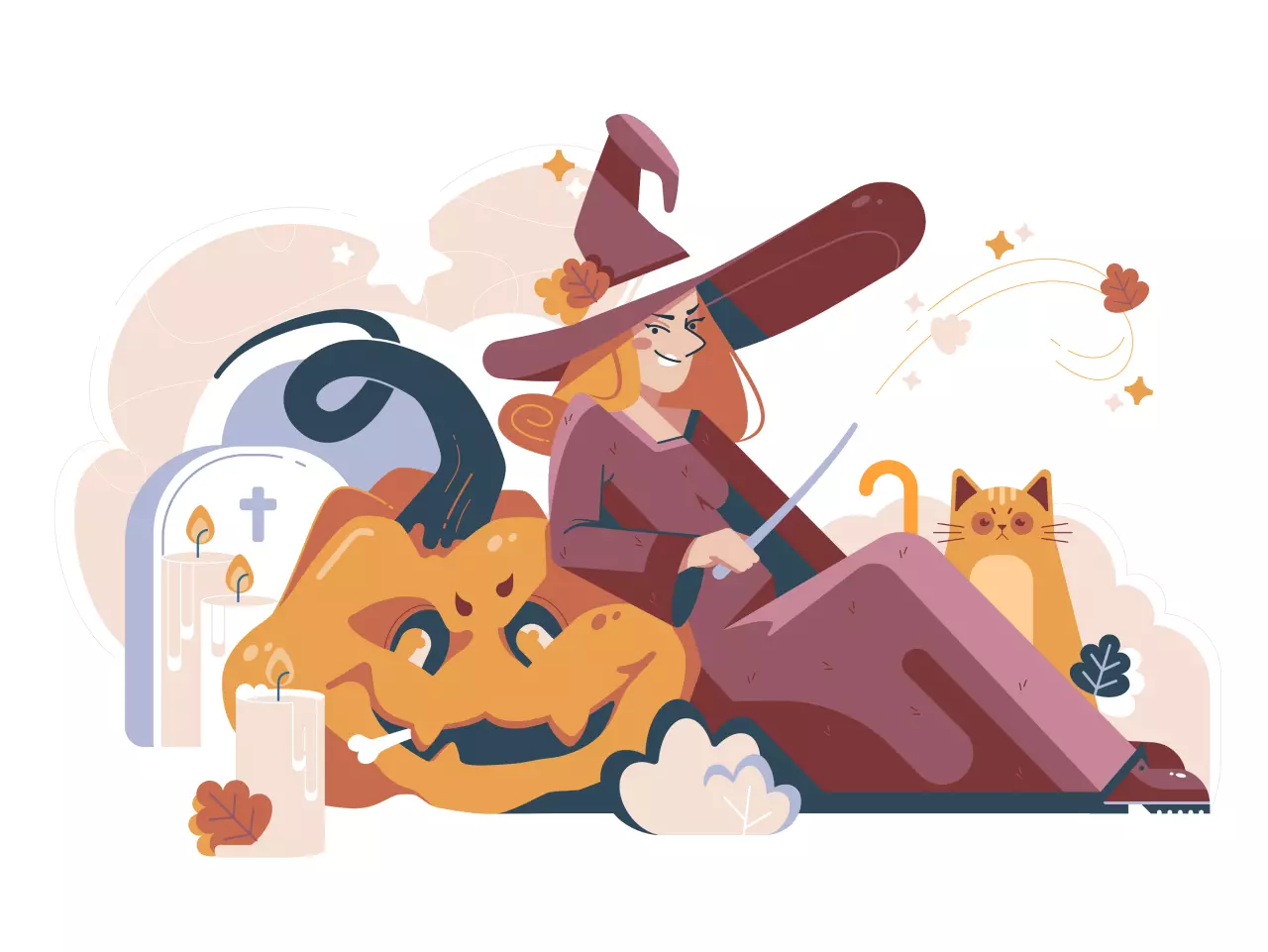 Vector illustration of halloween