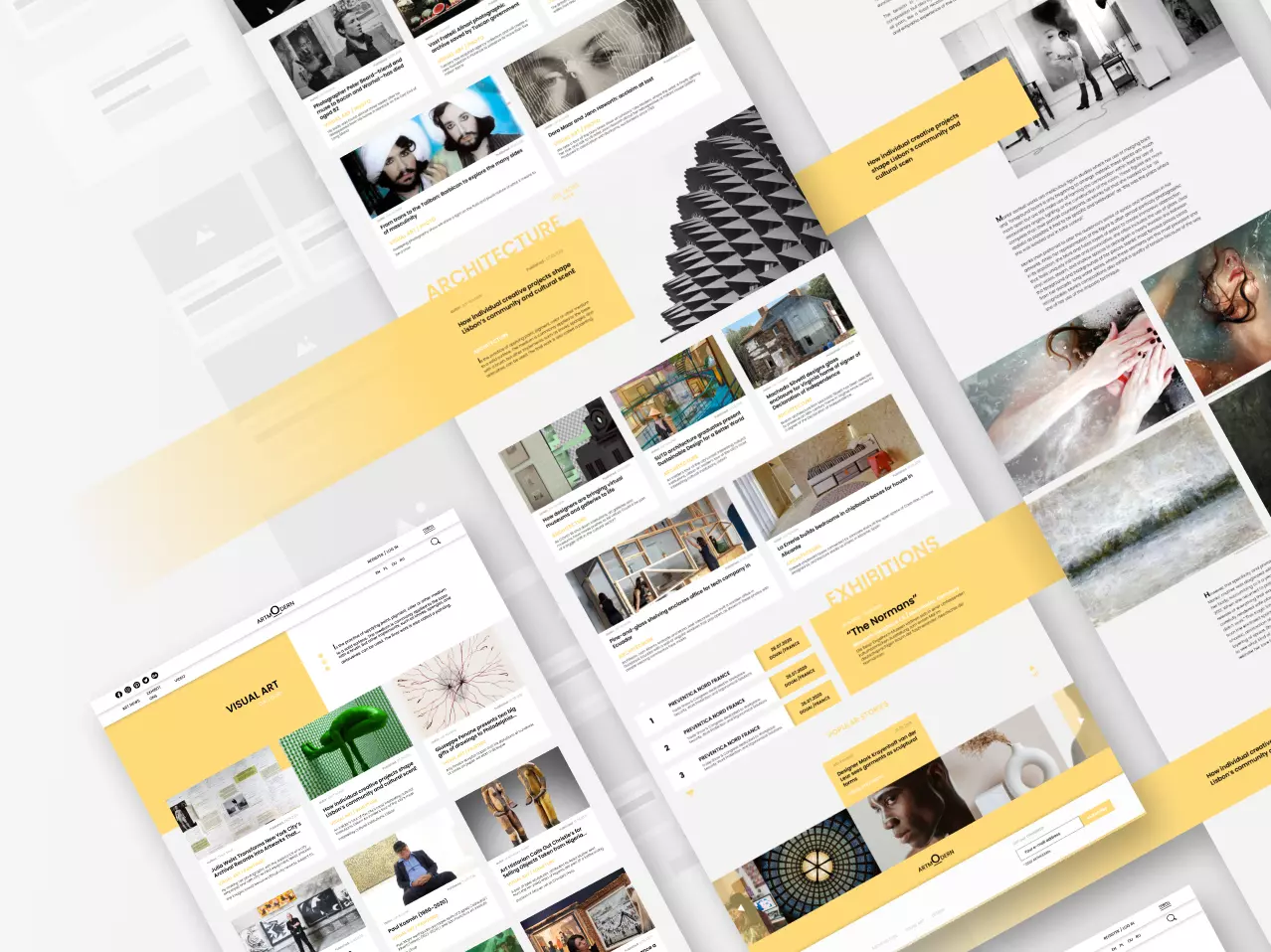 Web magazine design